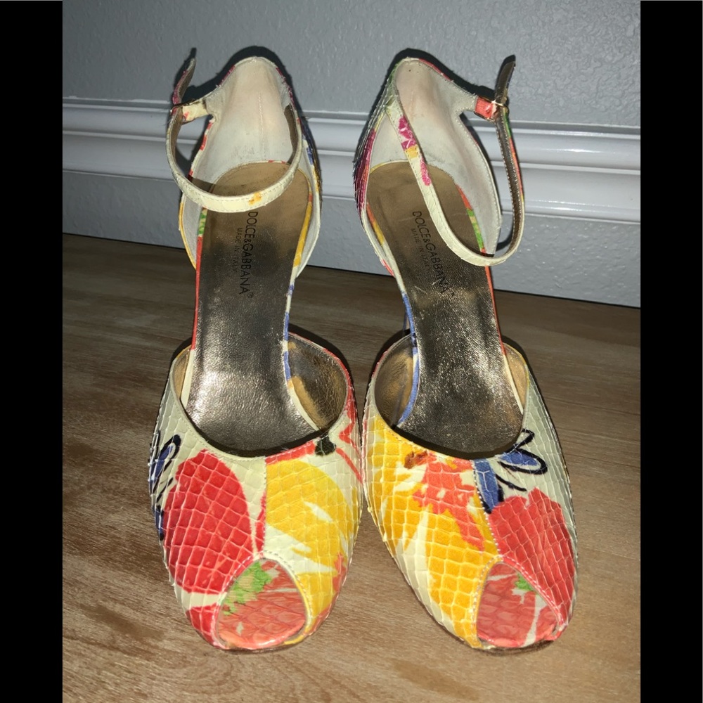 Dolce & Gabbana Floral Heels